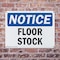 Signmission Floor Stock, 10 in W x Rectangle, Plastic OS-2PACK-NS-P-710-L-12795 - alternate 6